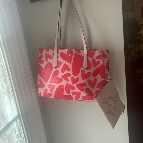 ⭐️Low start Kate Spade Red Heart Tote Bag - Picture 10 of 12